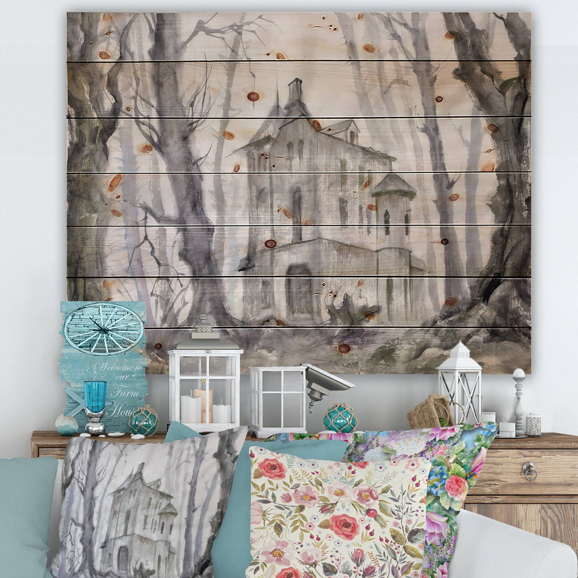Designart - Haunted Castle In The Woods